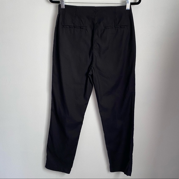 Wilfred Black Textured Cropped Slim Pants 8 - Picture 2 of 5